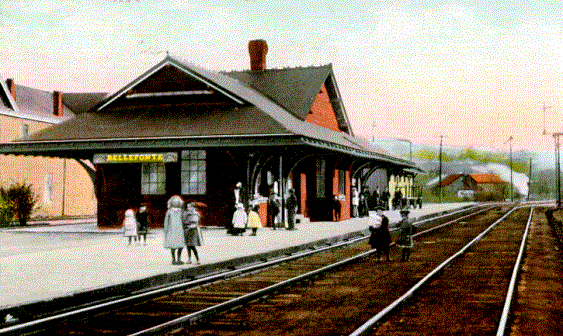 Train Station, 1910, Bellefonte, PA